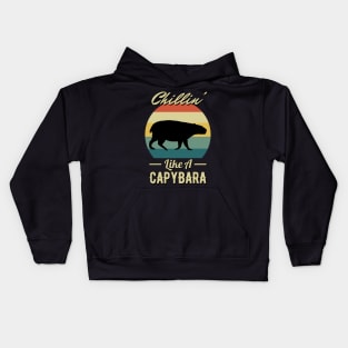 Chillin' Like A Capybara Kids Hoodie